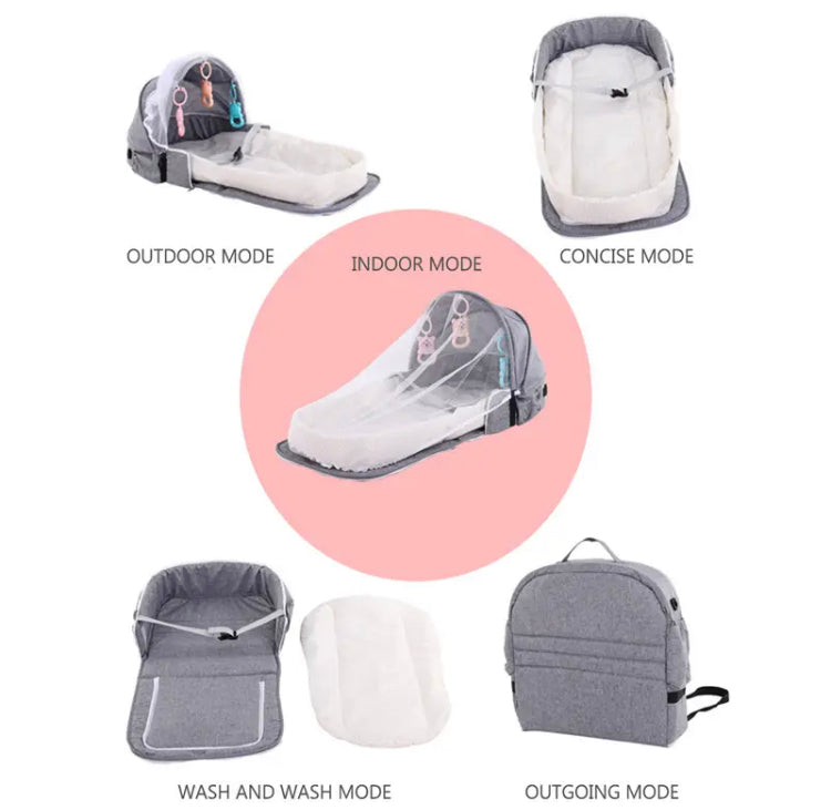 Portable Newborn Baby Bed, Folding Anti-Stress Crib Middle Bed Baby Bassinet, Baby Mosquito Net Travel Bed Portable Newborn Baby Bed, Folding Anti-Stress Crib Middle Bed Baby Bassinet, Baby Mosquito Net Travel Bed